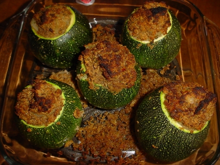 Les courgettes farcies